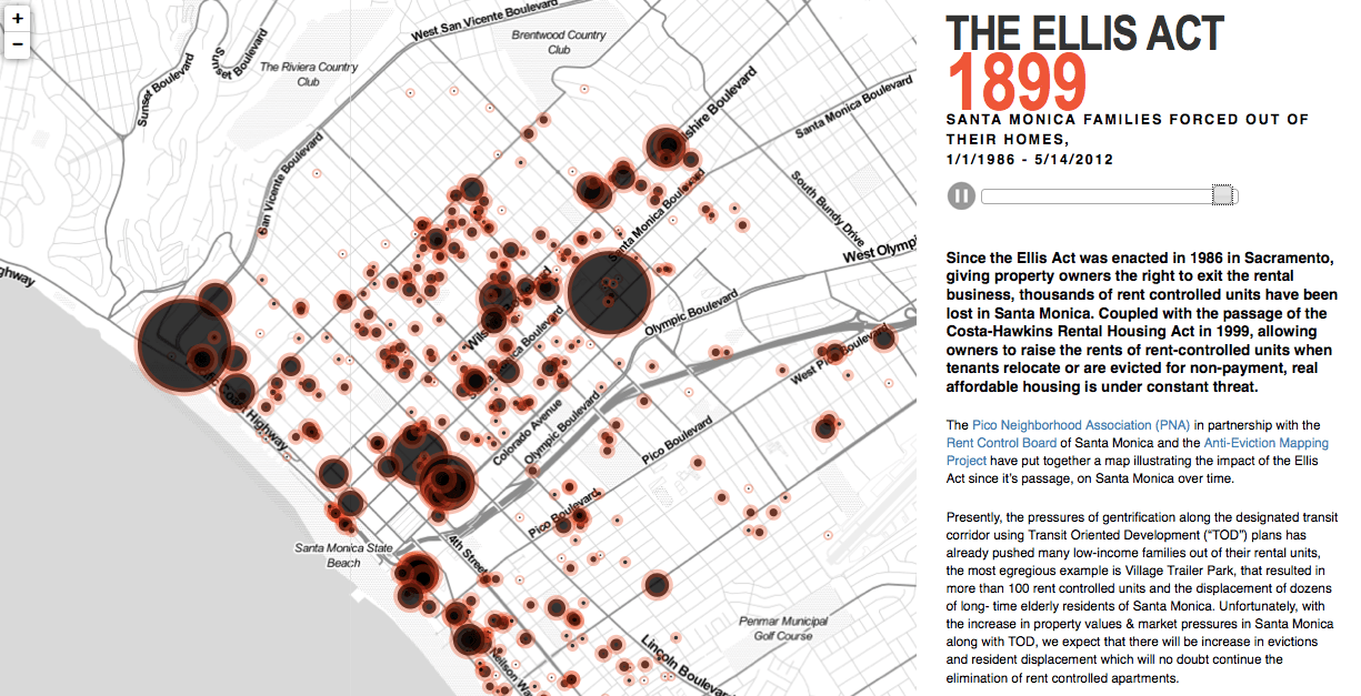 Ellis Act Evictions, Santa Monica AntiEviction Mapping Project